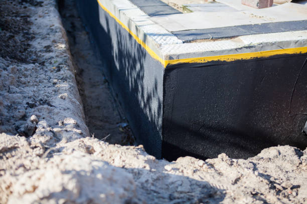 Residential Exterior Waterproofing installation at a Shiloh, OH home by SJ Waterproofing Pros